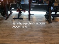 Sàn nhựa giả gỗ mã 1059 cho dự án phòng tập Gym tại Phú Nhuận